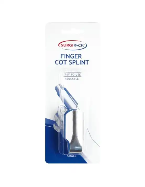 SurgiPack Finger Cot Splint Small