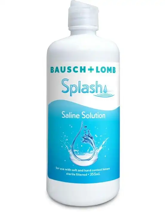 Bausch & Lomb Splash Saline Solution 355ml