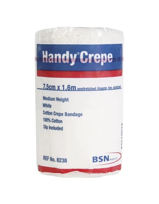 HANDY Crepe Medium White 7.5cm x 1.6m