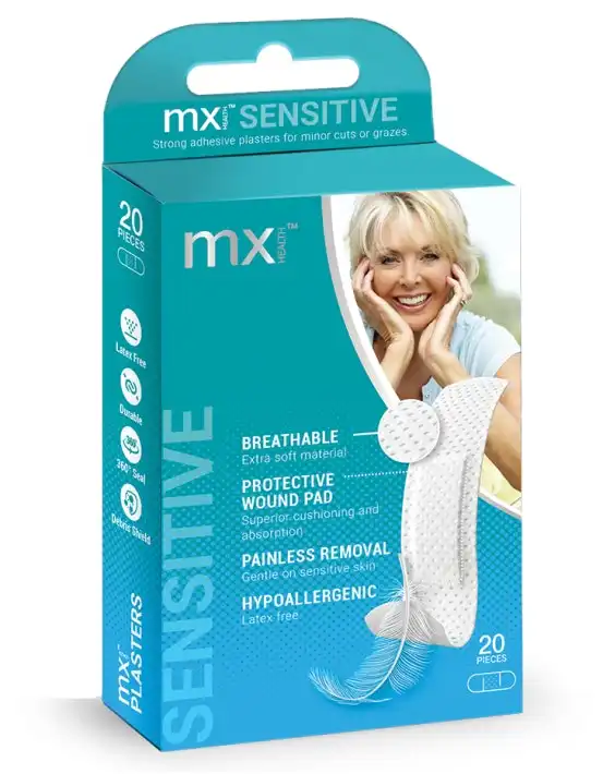 MX Health Sensitive Plasters 20 Pack