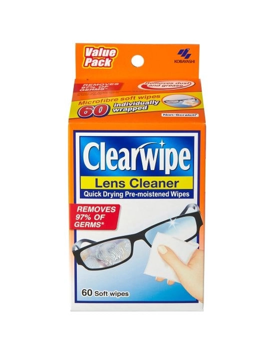 Clearwipe Lens Cleaner 60 Wipes