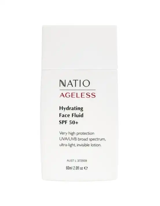 Natio Ageless Hydrating Face Fluid SPF 50+ 60ml