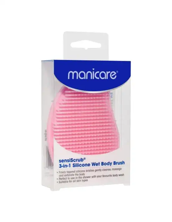 Manicare SensiScrub 3-In -1 Silicone Wet Body Brush
