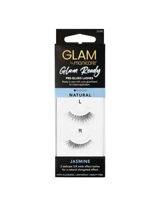 Glam By Manicare Ready Pre Glued Lashes 84 Jasmine