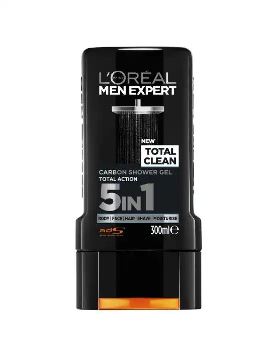 L'Oreal Men Expert Total Clean Carbon Shower Gel 300ml
