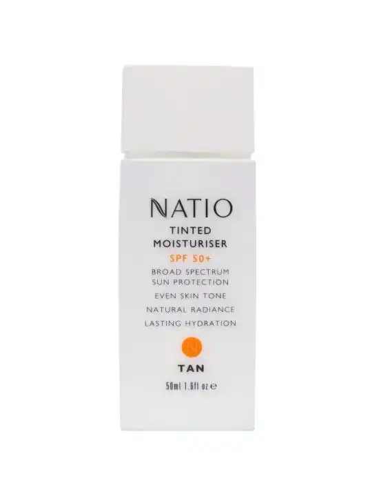 Natio Tinted Moisturiser Tan SPF50+ 50ml