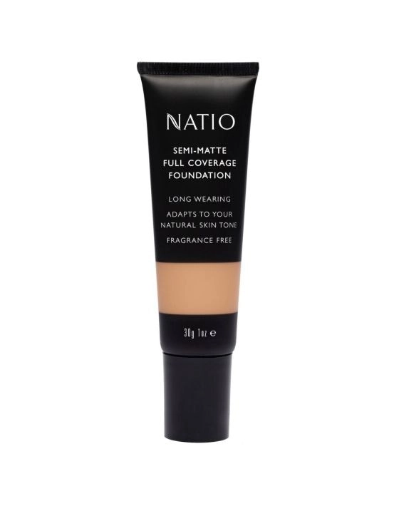 Natio Semi-Matte Full Coverage Foundation Hazelnut