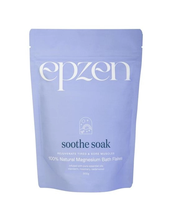 EpZen Magnesium Bath Flakes Soothe Soak 500g