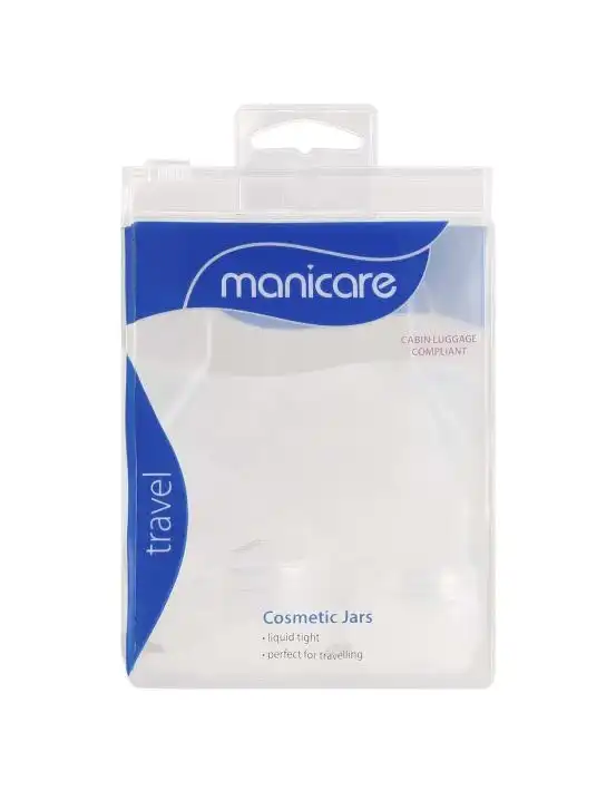 Manicare Cosmetic Jars with Spatula 2 Pack