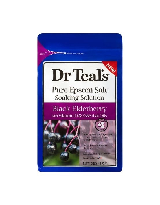 Dr Teal's Epsom Salt Elderberry 1.36kg