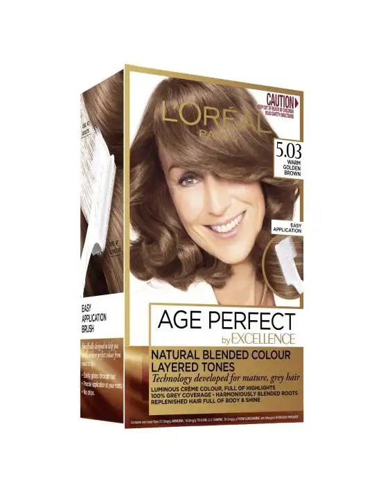 L'Oreal Excellence Age Perfect 5.03 Warm Golden Brown