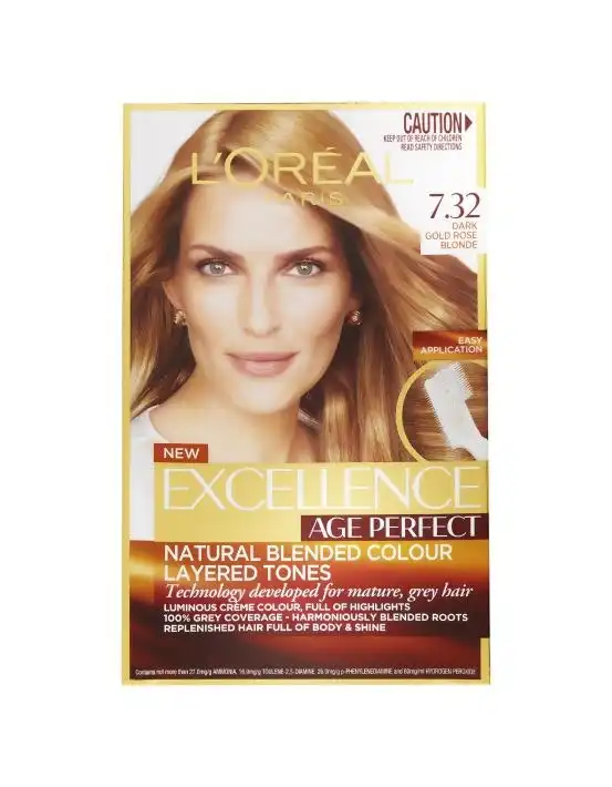 L'Oreal Excellence Age Perfect 7.32 Dark Gold Blonde