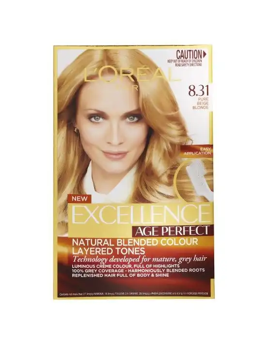 L'Oreal Excellence Age Perfect 8.31 Pure Beige Blonde