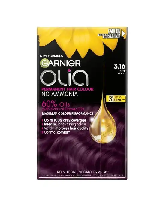 Garnier Olia 3.16 Deep Violet No Ammonia Permanent Hair Colour