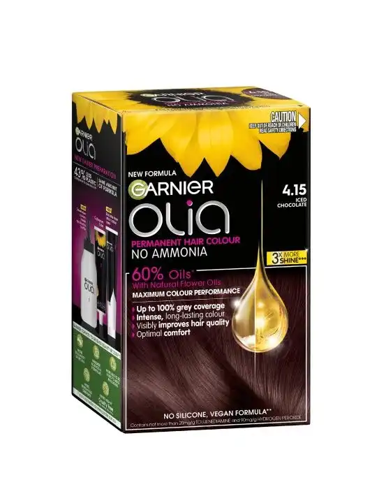 Garnier Olia 4.15 Iced Chocolate No Ammonia Permanent Hair Colour