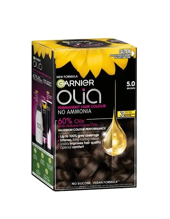 Garnier Olia 5.0 Brown No Ammonia Permanent Hair Colour
