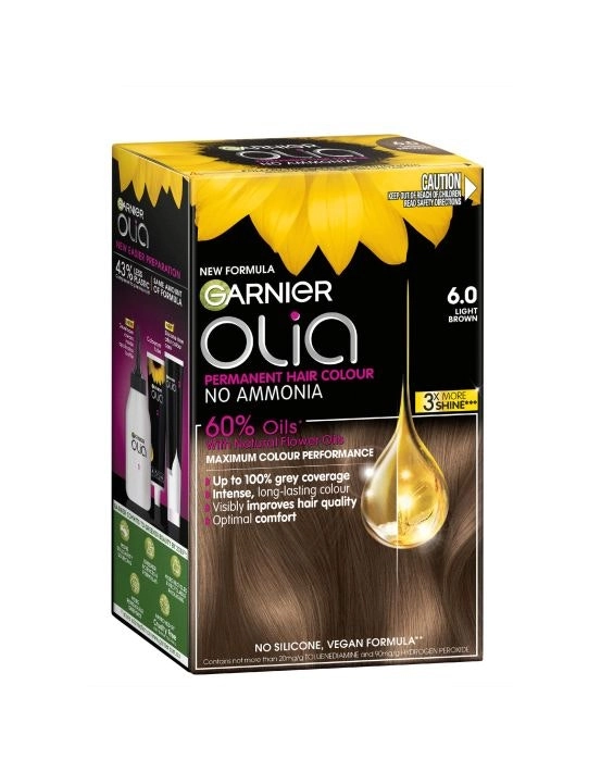 Garnier Olia 6.0 Light Brown No Ammonia Permanent Hair Colour