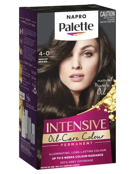 Napro Palette Permanent Hair Colour 4-0 Medium Brown