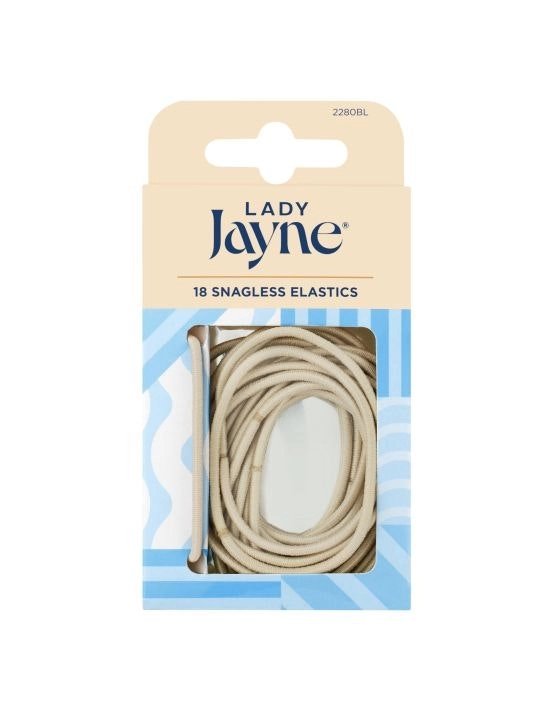 Lady Jayne Blonde Snagless Elastics 18 Pack