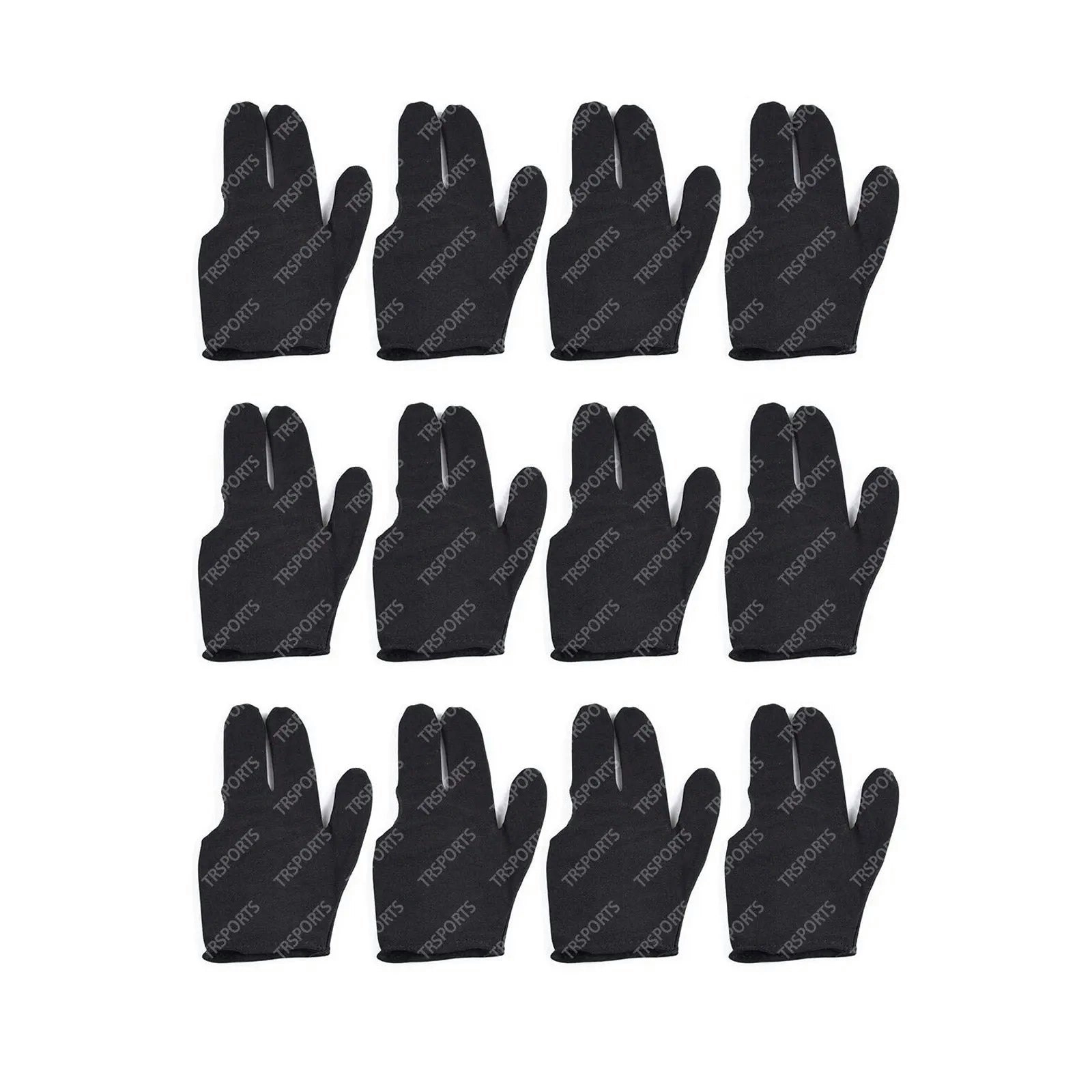 MACE Pool Billiards Snooker Glove Gloves Suit for Left / Right Hand - 12 PCS