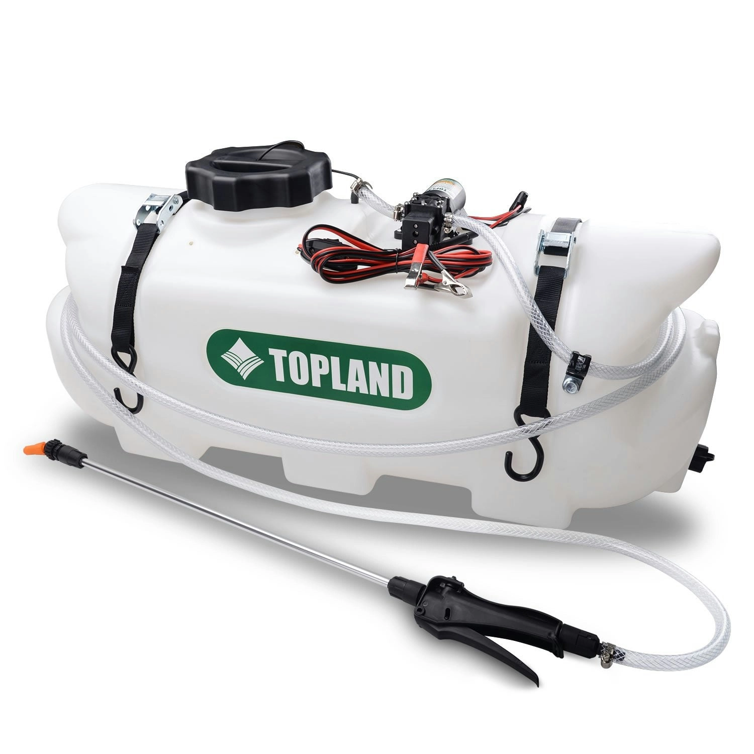 Topland 60L 12V ATV Weed Sprayer Broadcast and Spot Spray Chemical Tank