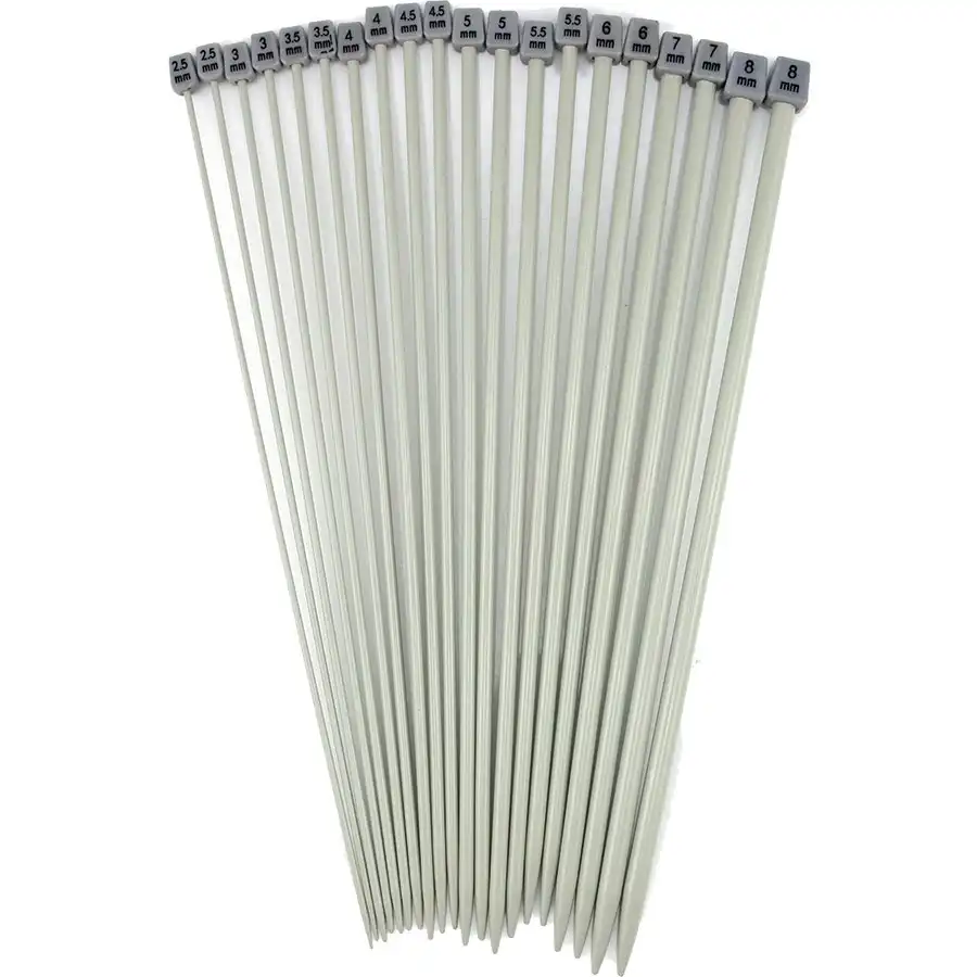 Assorted Aluminium  Knitting Needles 30cm