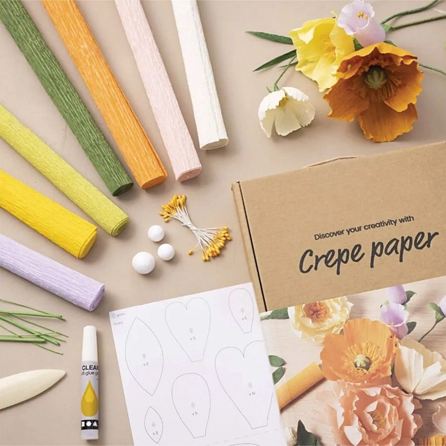 Crepe Paper Flower Making Kit