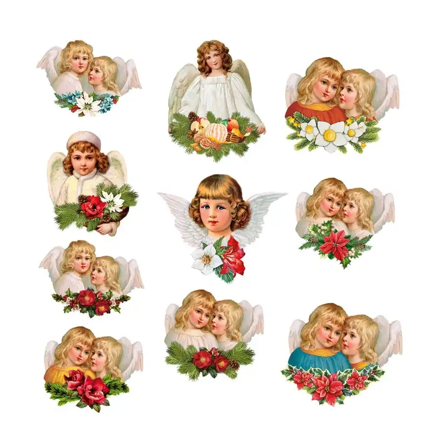 Easy 3D Vintage Angels Card Toppers- Paper Crafts