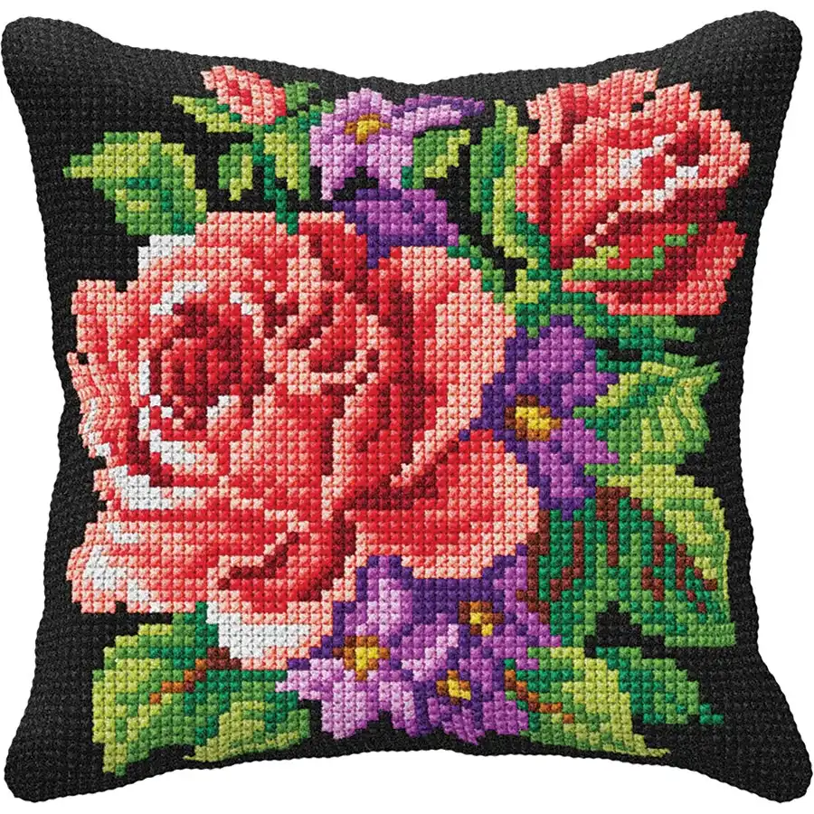 Roses Cushion- Needlework