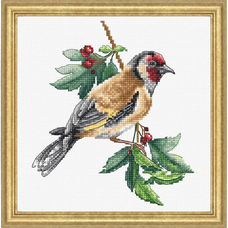 Goldfinch Cross Stitch- Needlework