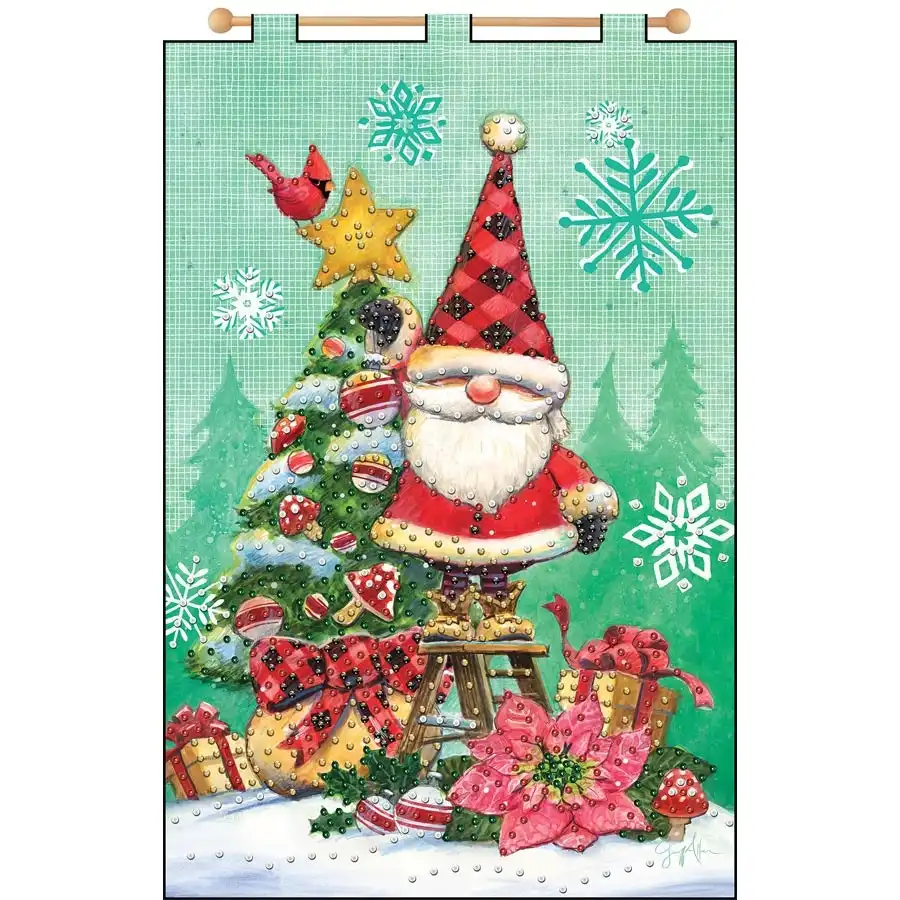 Christmas Gnome Sequin Banner