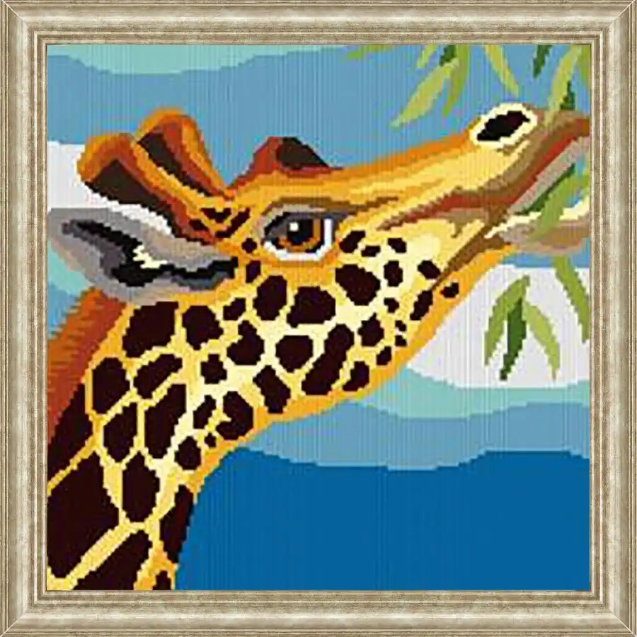 Giraffe Long Stitch- Needlework