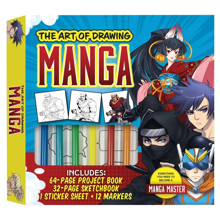 The Art of Drawing Manga Book Kit- Book