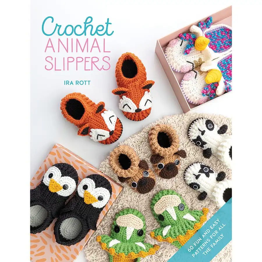 Crochet Animal Slippers- Book