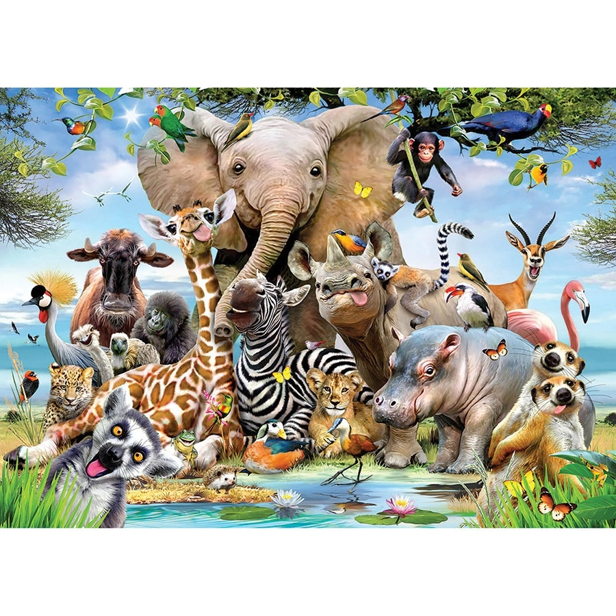 African Selfie 1000 pc- Jigsaws