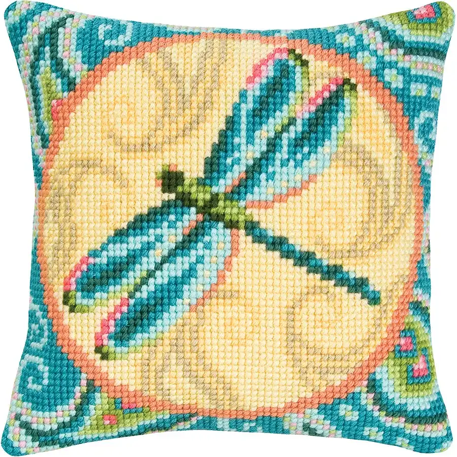 Dragonfly Cushion- Needlework