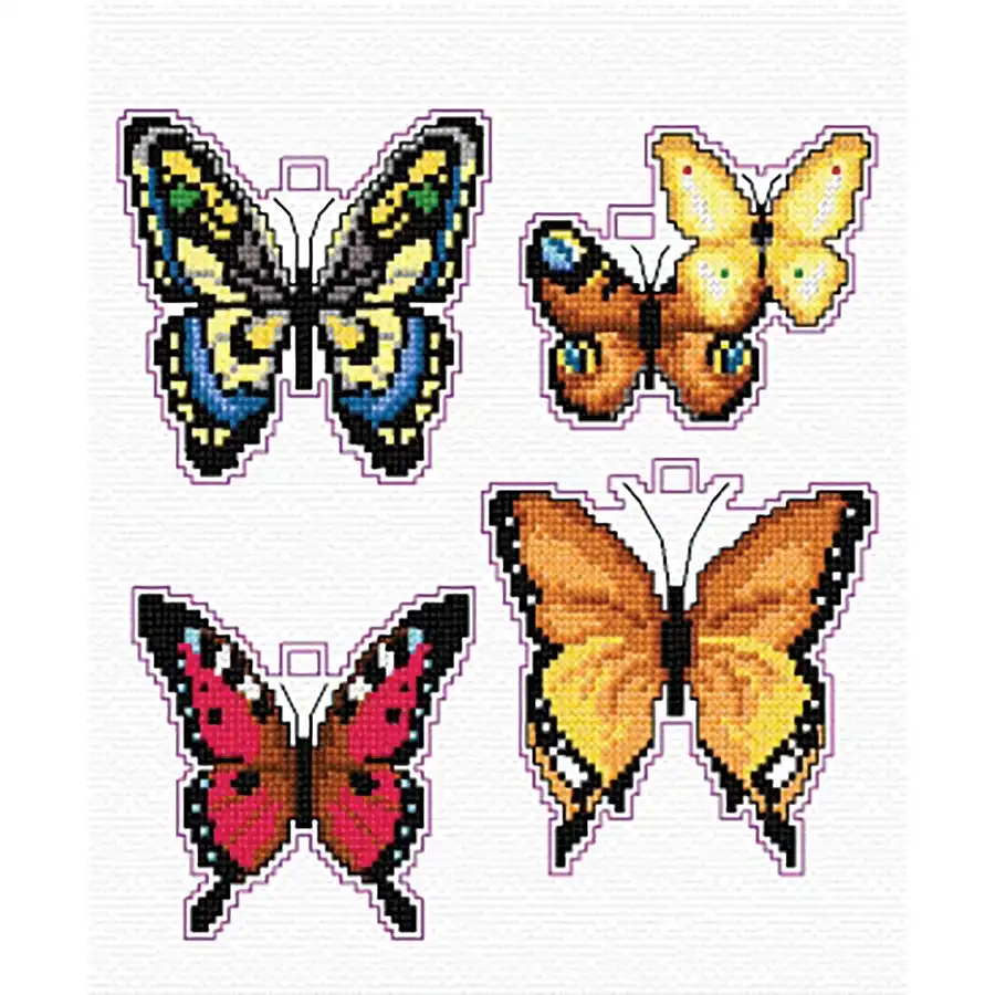 Butterflies Cross Stitch- Needlework