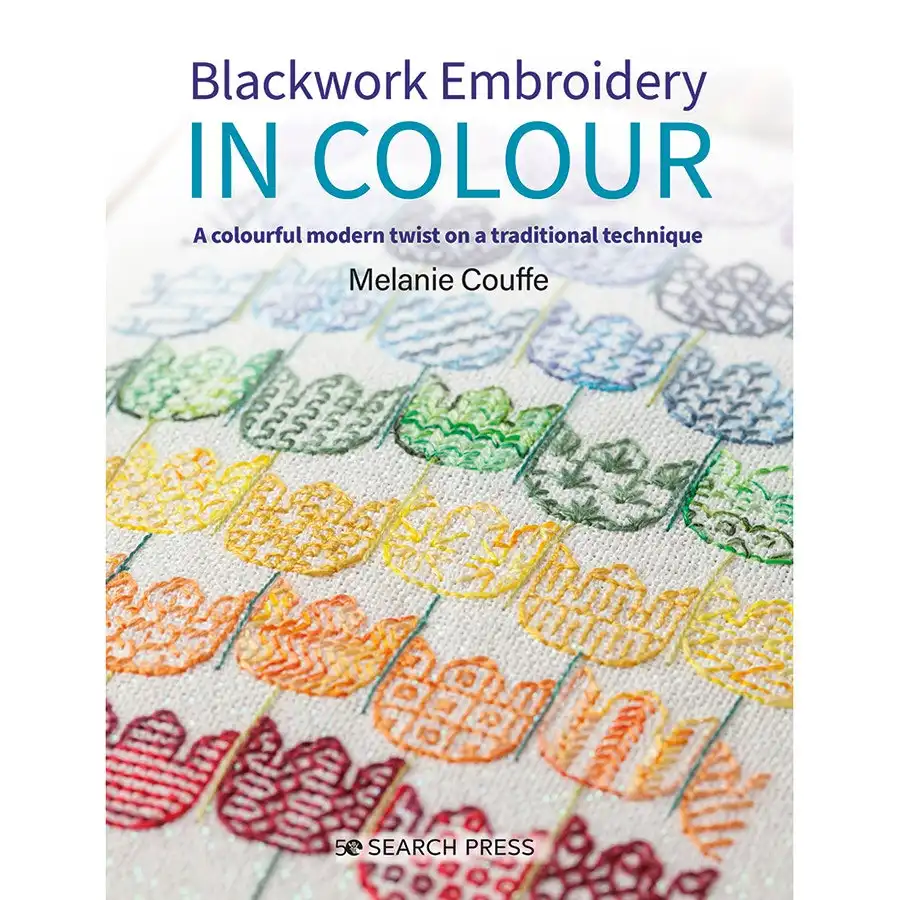 Blackwork Embroidery in Colour- Book
