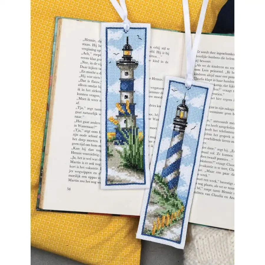 Lighthouses Bookmarks Cross Stitch- Needlework
