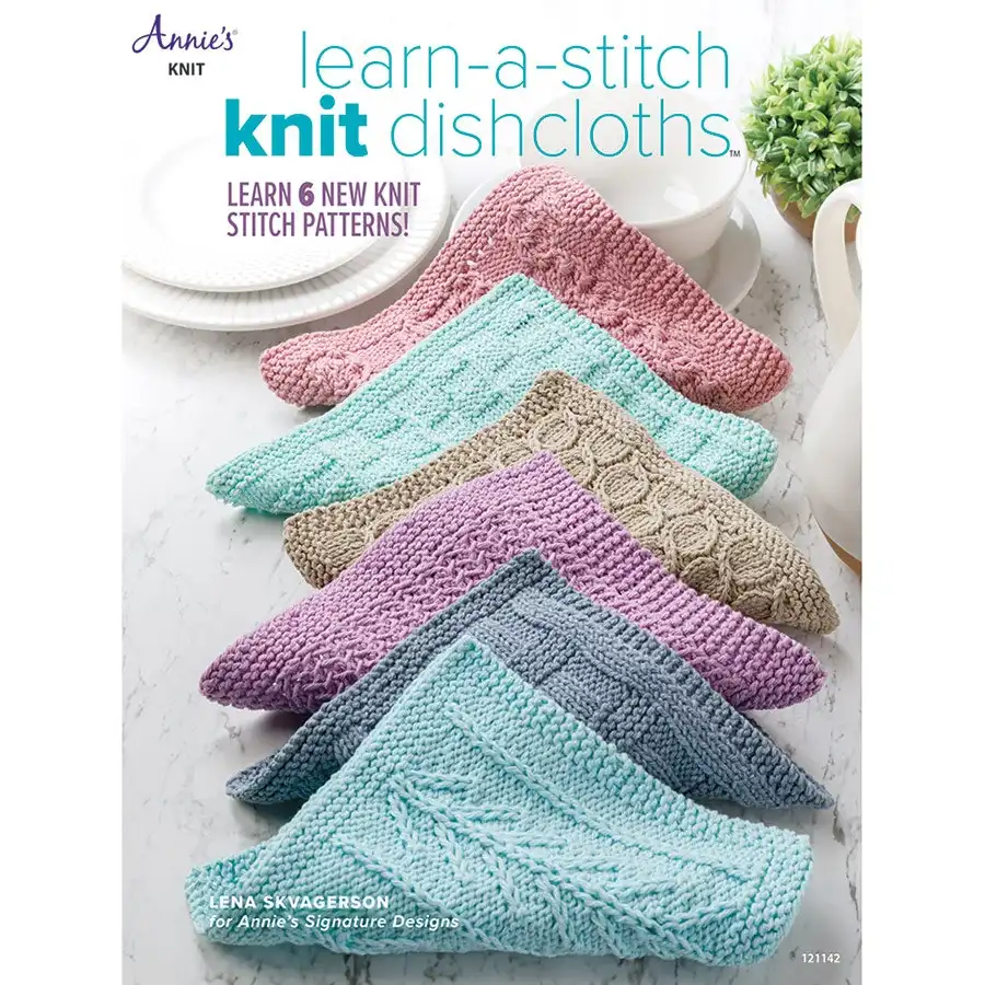 Learn-A-Stitch Knit Dishcloths- Book