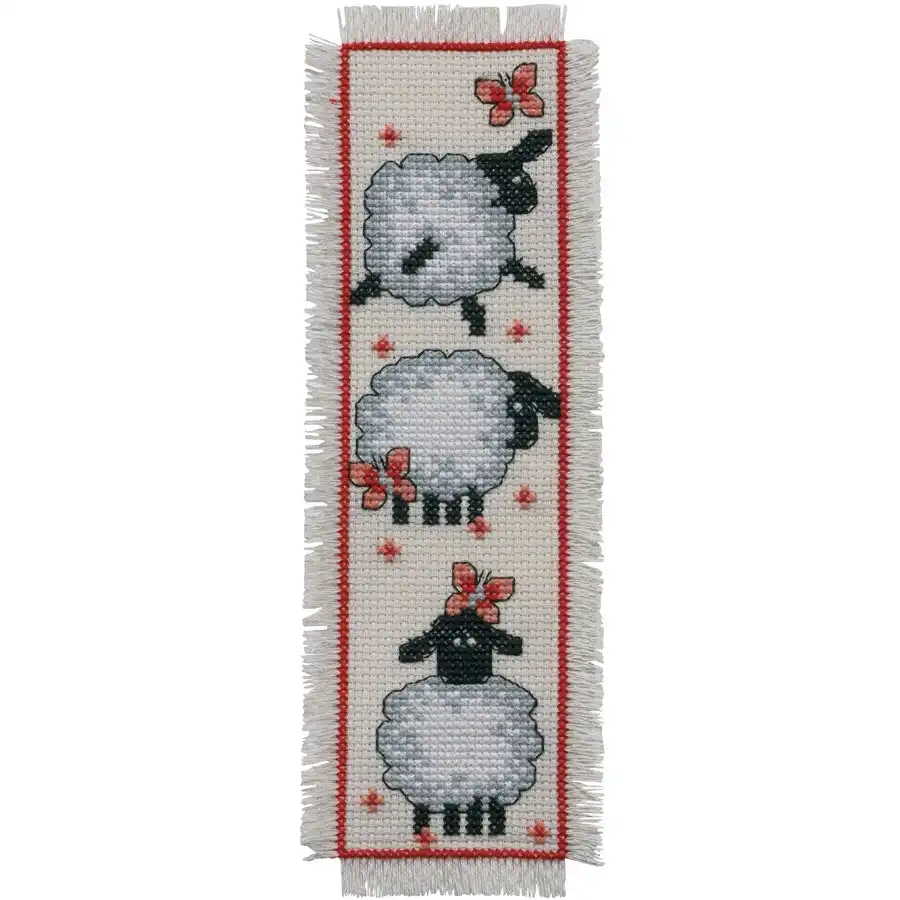 Marker Sheep Bookmark Cross Stitch- Needlework