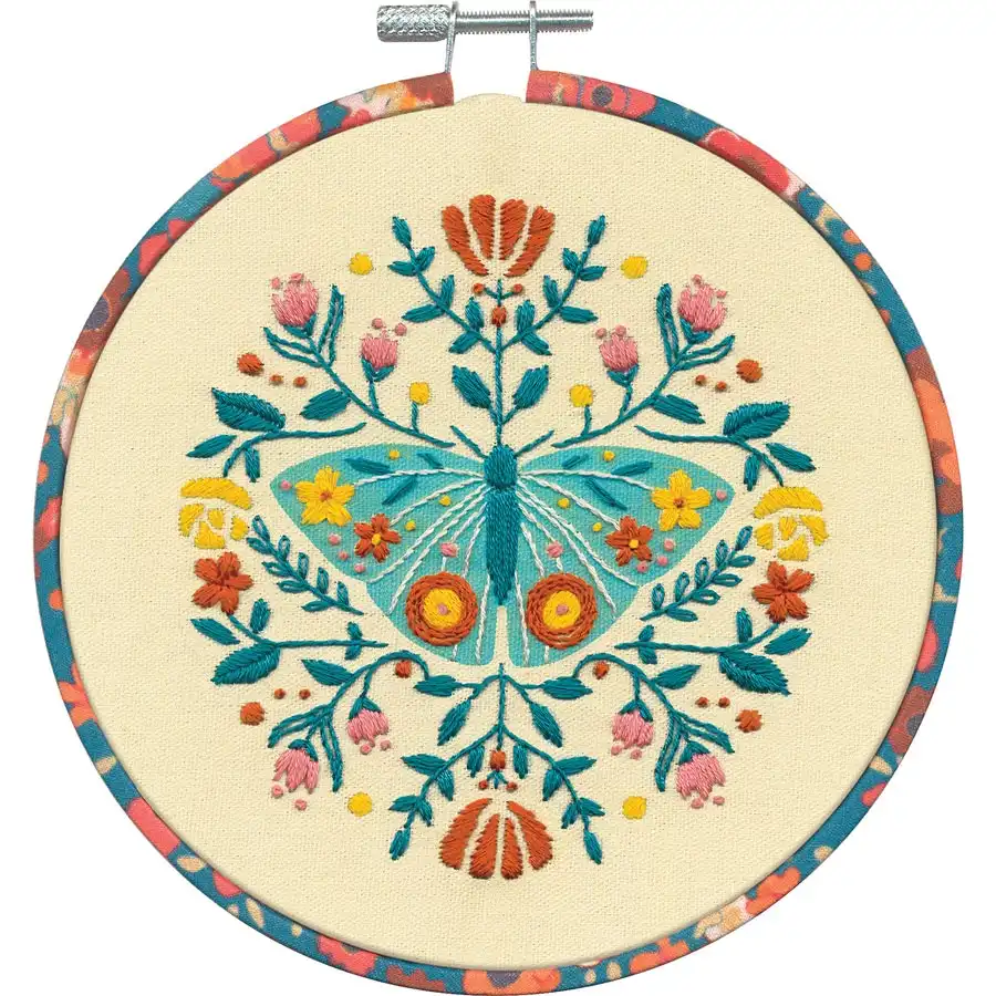 Moth Embroidery- Needlework