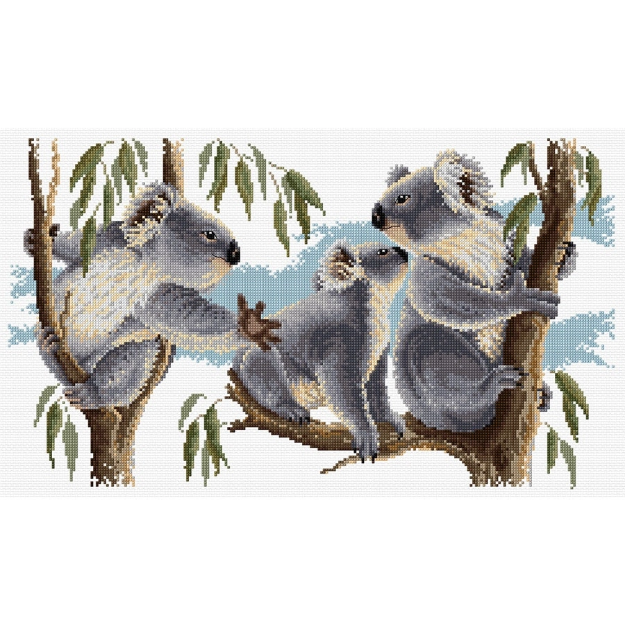 Koalas Cross Stitch Chart- Needlework