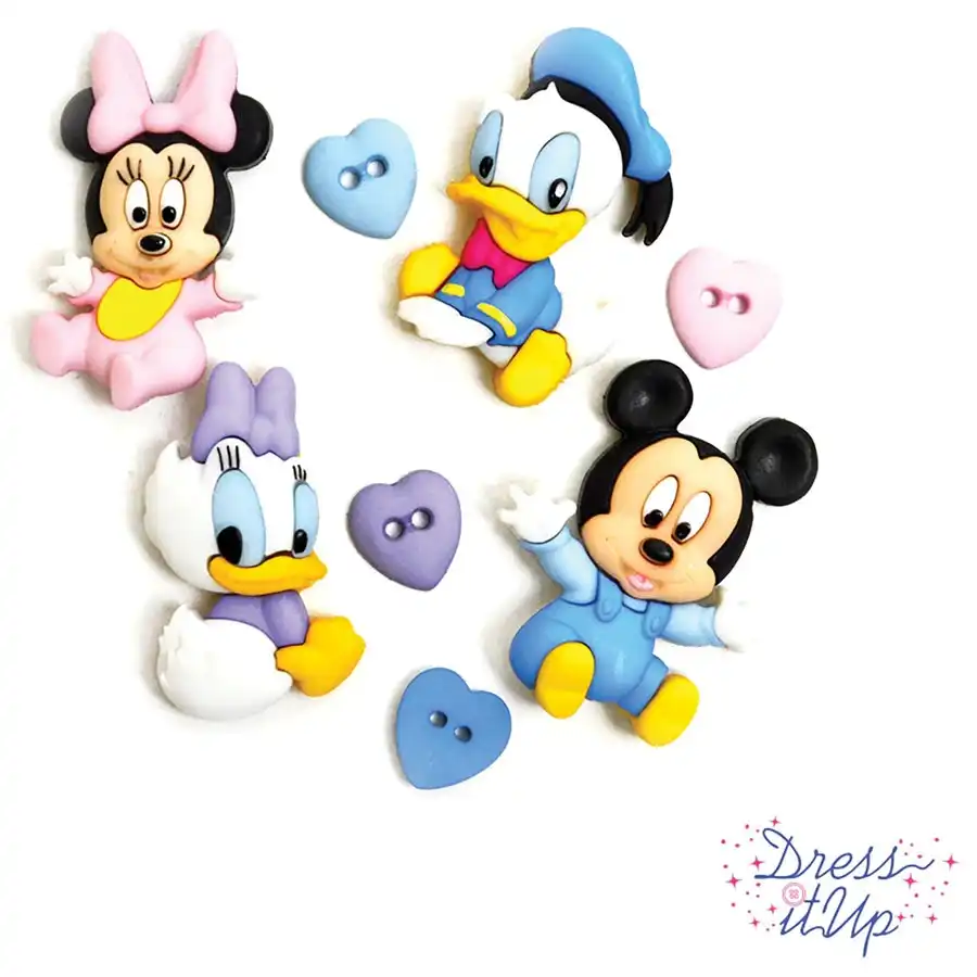 Disney Buttons Micky & Friends- Paper Crafts