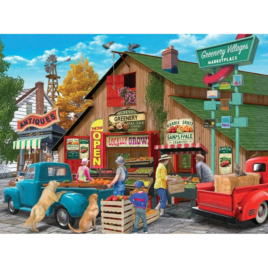 Greenery Village 1000 pc- Jigsaws