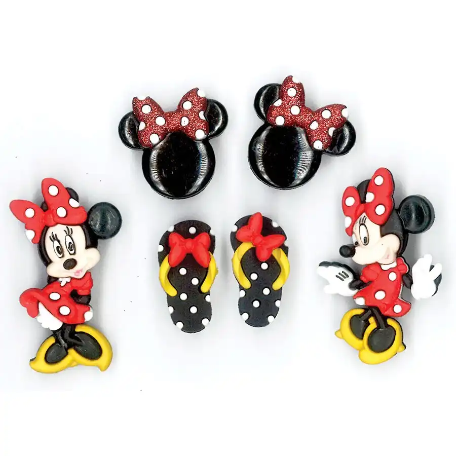 Disney Buttons  Minnie Mouse 3 pc- Paper Crafts