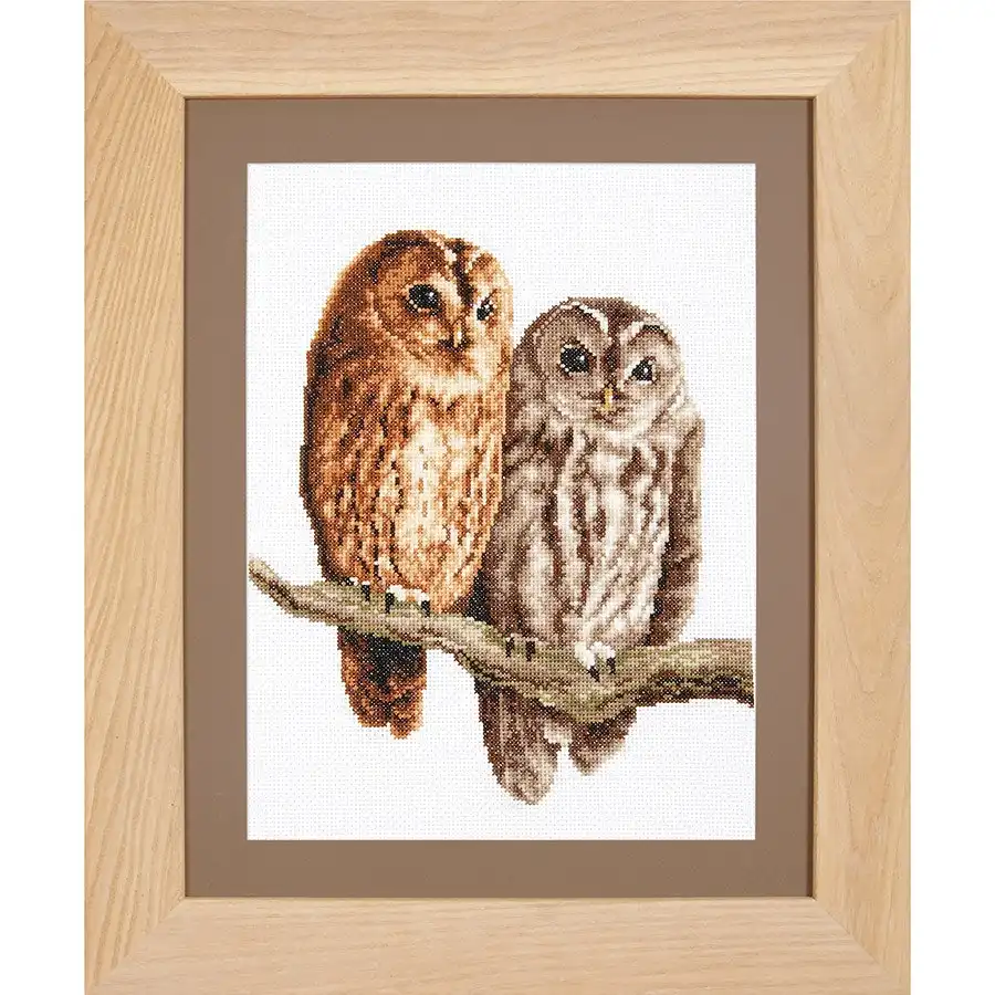 Two Owls Cross Stitch- Needlework