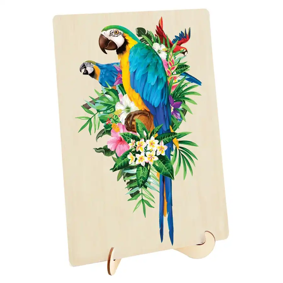 Puzzle with Easel Macaw with Easel 130 pc- Jigsaws