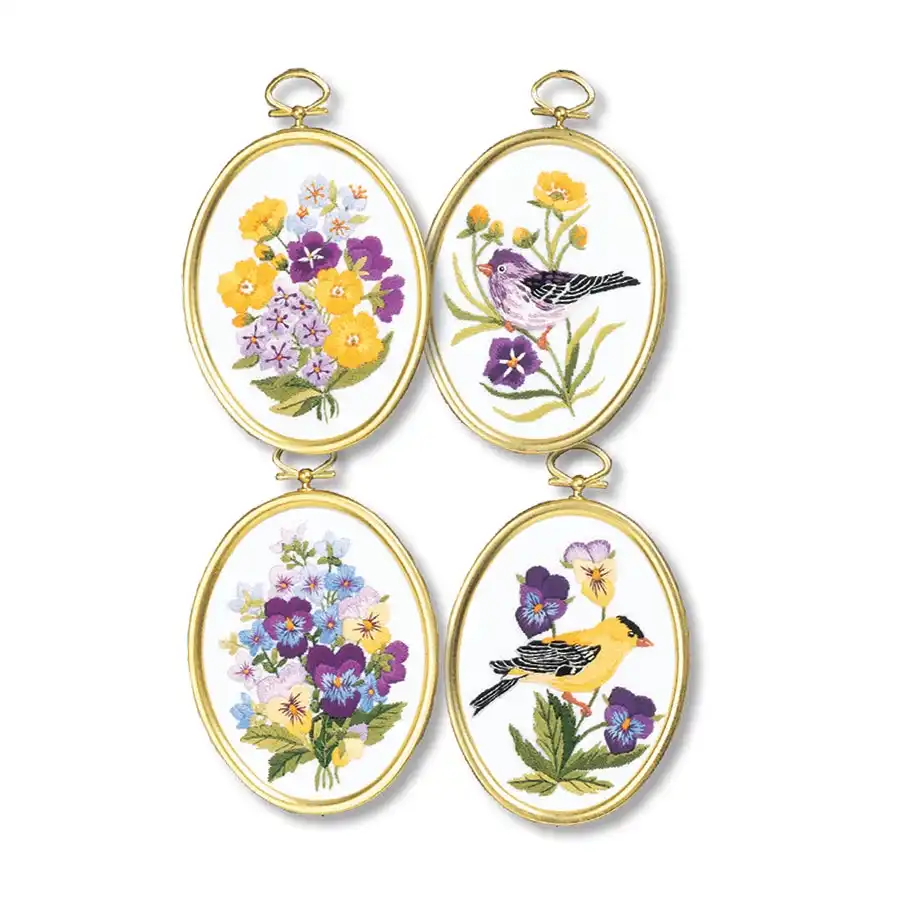 Wildflowers & Finches- Needlework