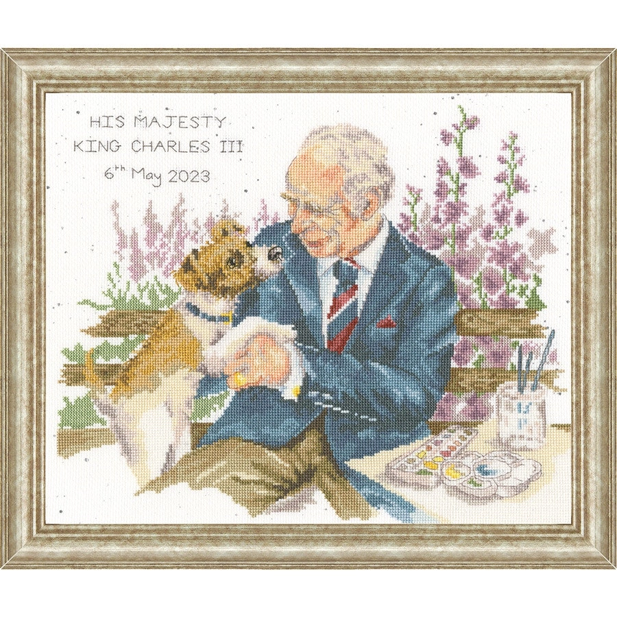 His Majesty the King Cross Stitch- Needlework